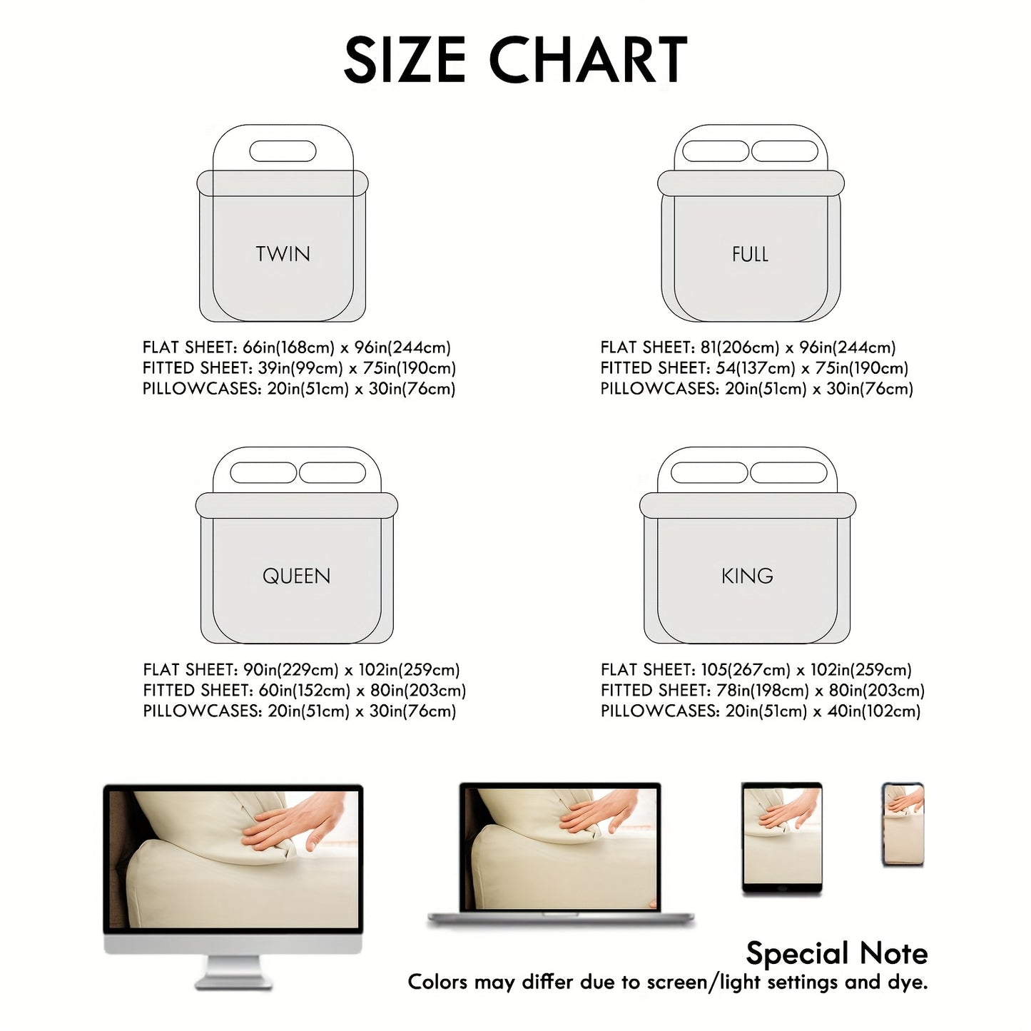 6pcs Sheet Set Deep Pocket- Ultra Soft Machine Washable Luxury Bed Sheet Set - Shrinkage & Fade Resistant Embroidered Bedding Sheet (4pcs For Twin Size Sheet Set)