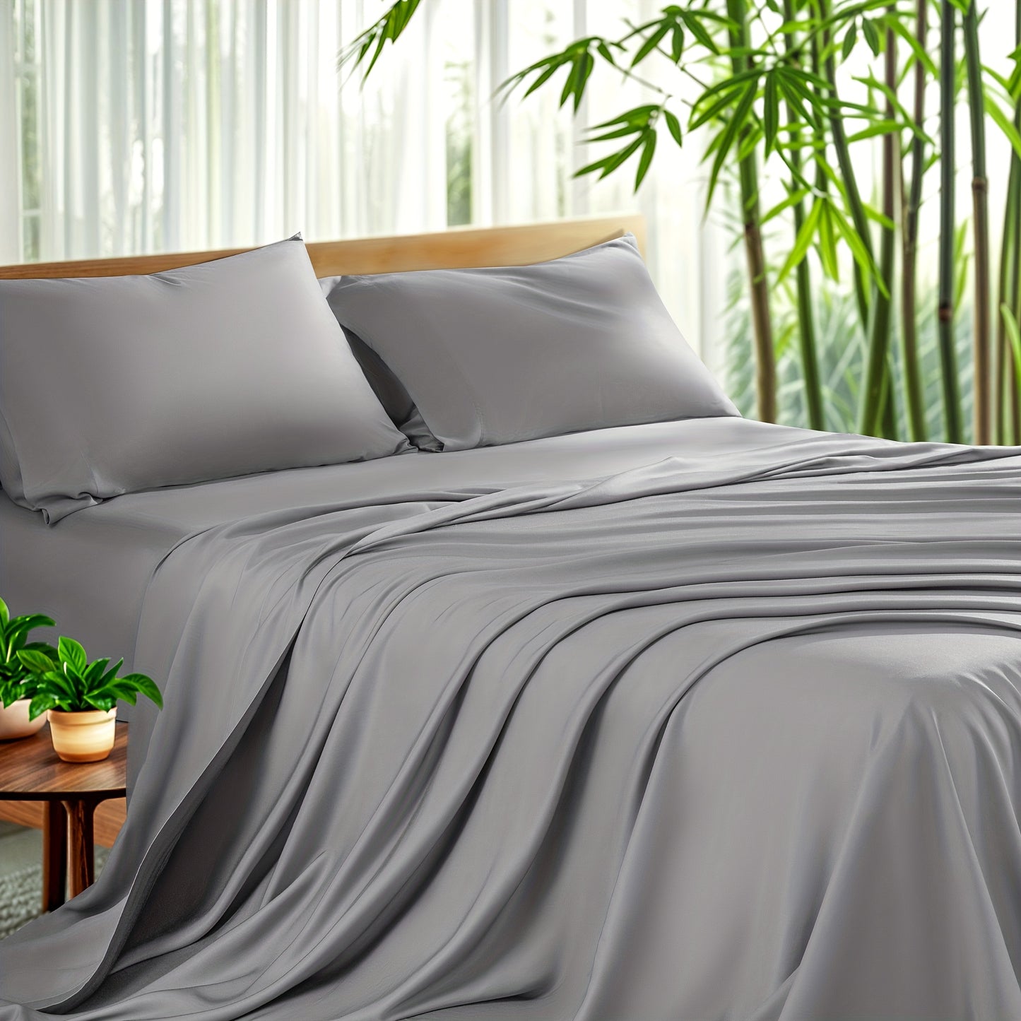 4pcs Cooling Bamboo Sheet Set, 16\