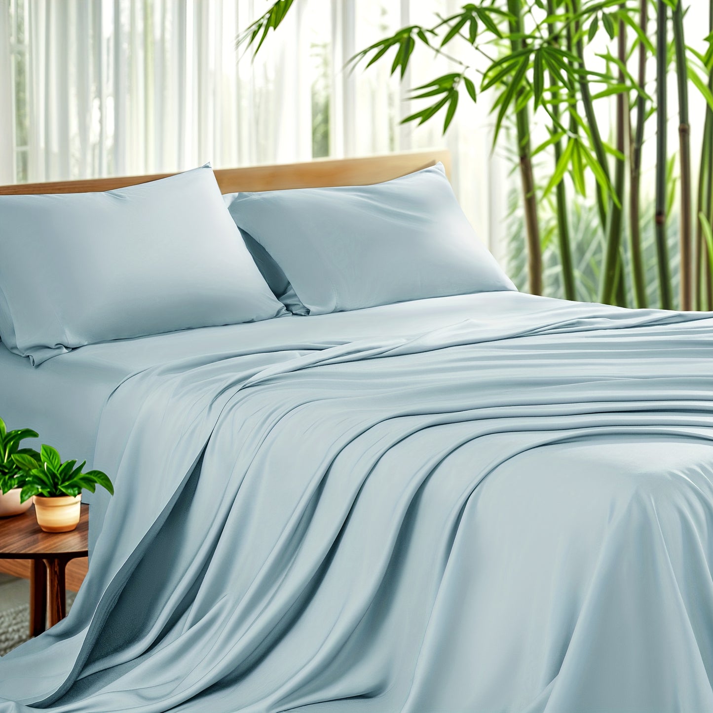 4pcs Cooling Bamboo Sheet Set, 16\