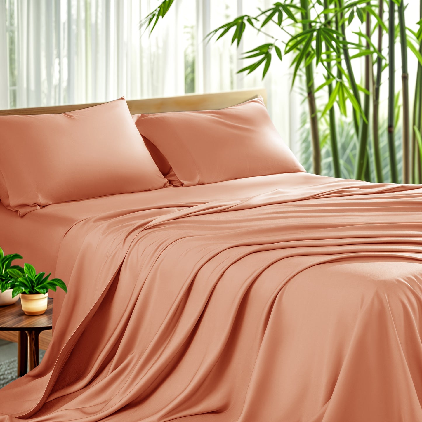 4pcs Cooling Bamboo Sheet Set, 16\