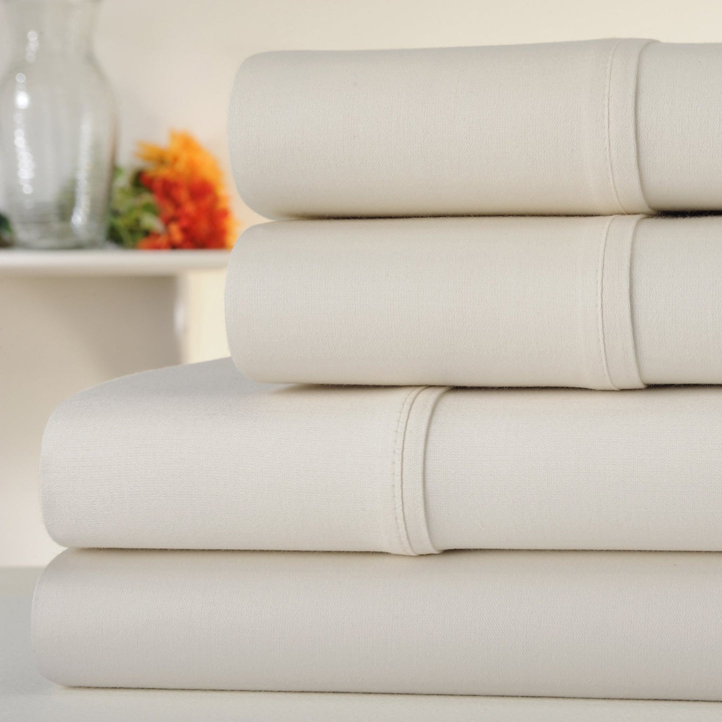 1000 Thread Count Pure Egyptian Cotton Sheet Set - With Elasticized in the Corners, Incredibly Soft and 16 inch Pocket Depth