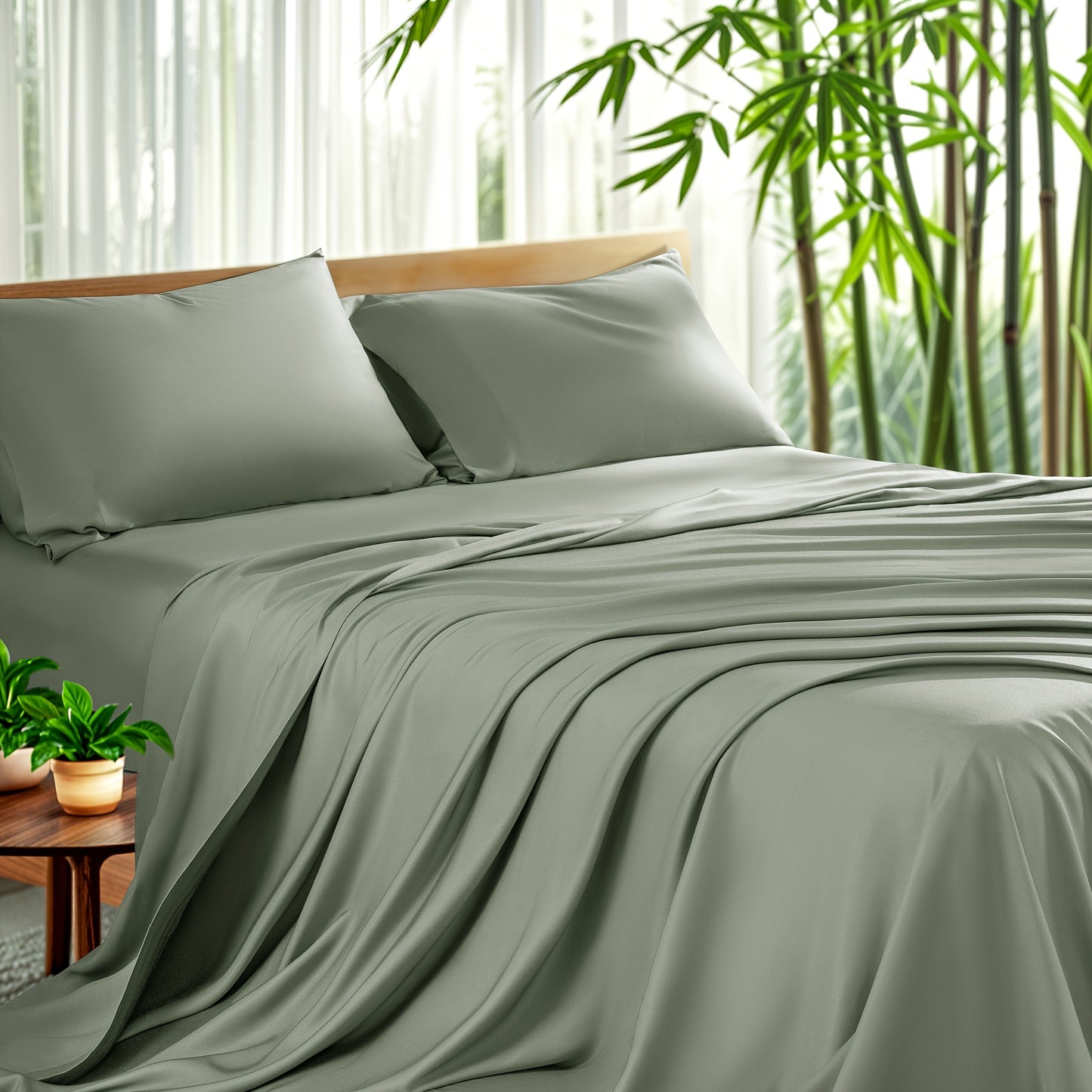 4pcs Cooling Bamboo Sheet Set, 16\
