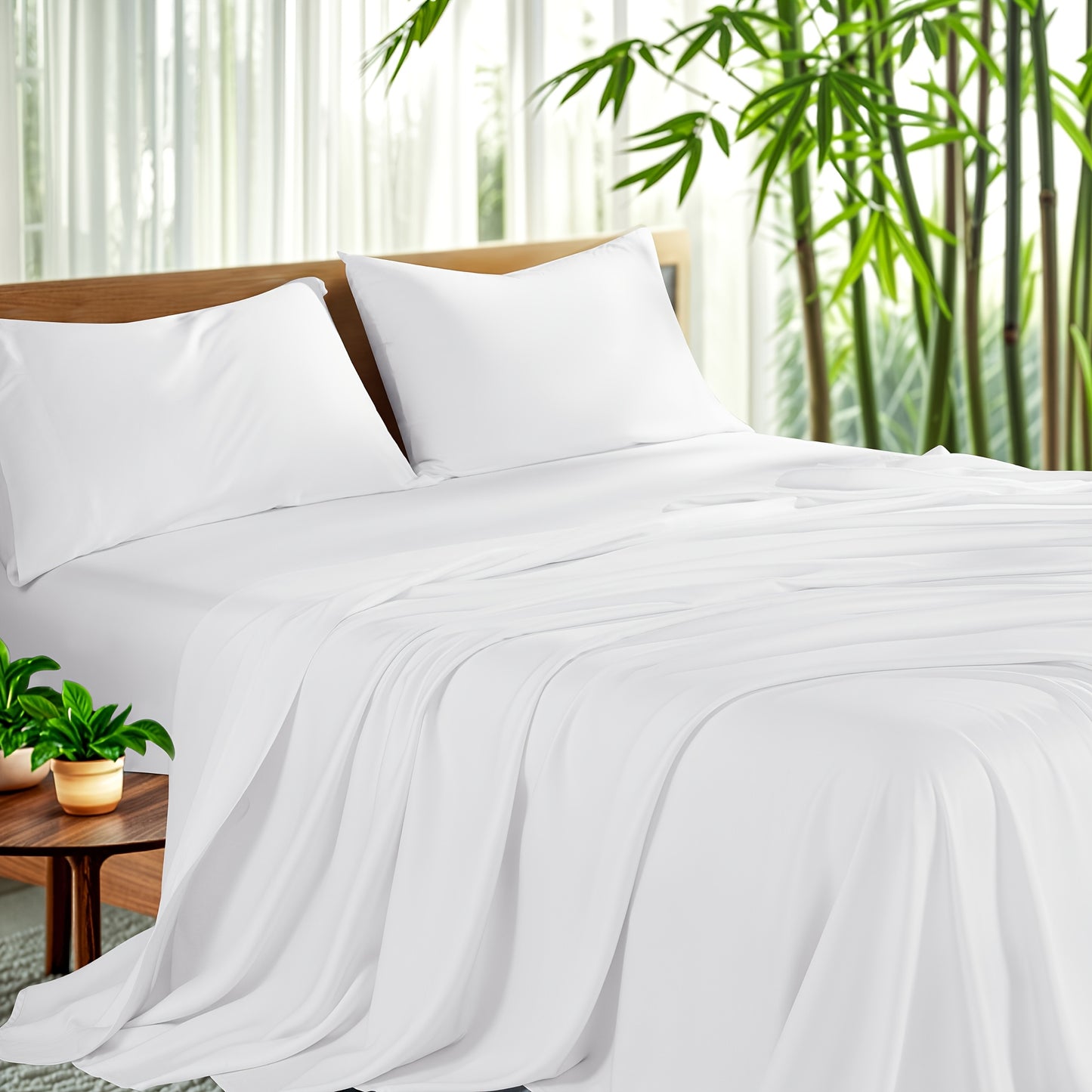4pcs Cooling Bamboo Sheet Set, 16\