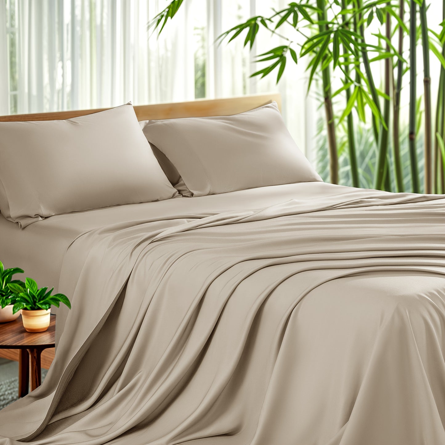 4pcs Cooling Bamboo Sheet Set, 16\