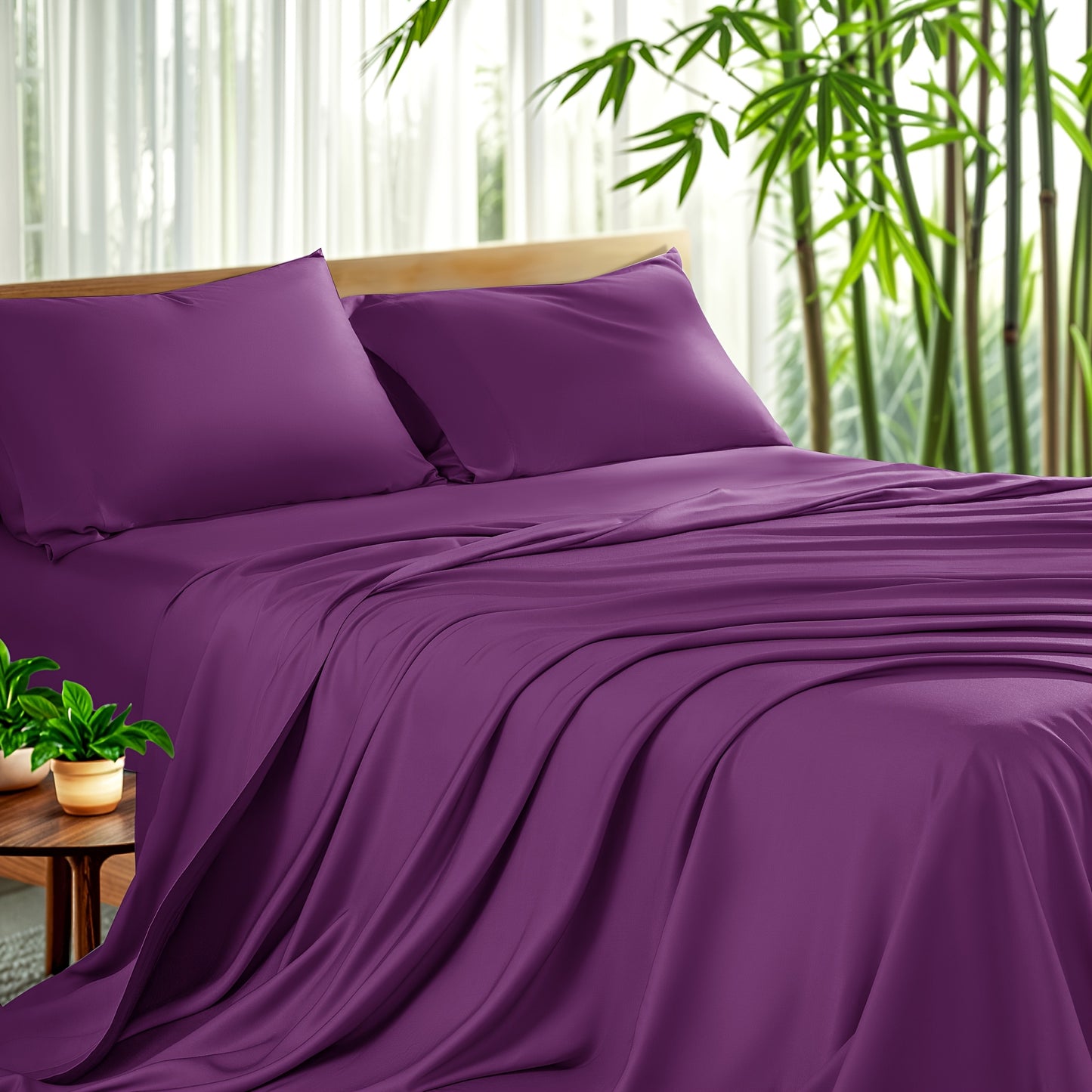4pcs Cooling Bamboo Sheet Set, 16\