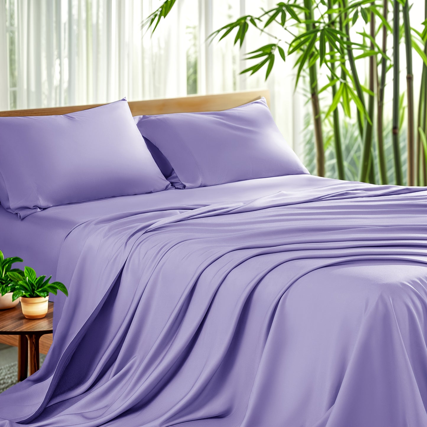 4pcs Cooling Bamboo Sheet Set, 16\