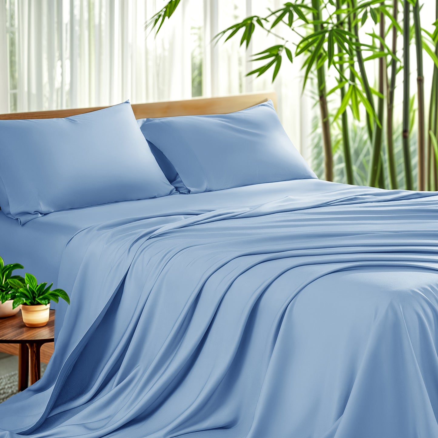4pcs Cooling Bamboo Sheet Set, 16\
