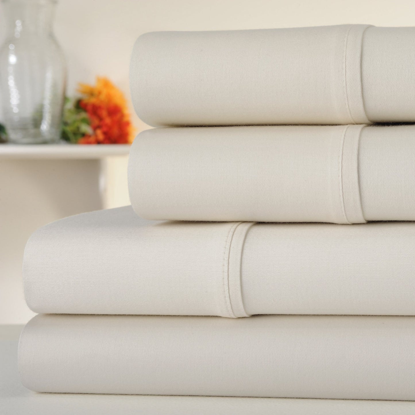 1000 Thread Count Pure Egyptian Cotton Sheet Set - With Elasticized in the Corners, Incredibly Soft and 16 inch Pocket Depth
